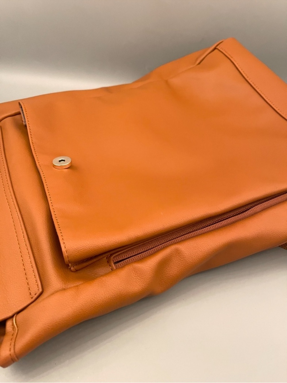 Kah&Kee Leather Laptop Backpack Diaper Bag Brown Travel Doctor Teacher Computer - Picture 12 of 12